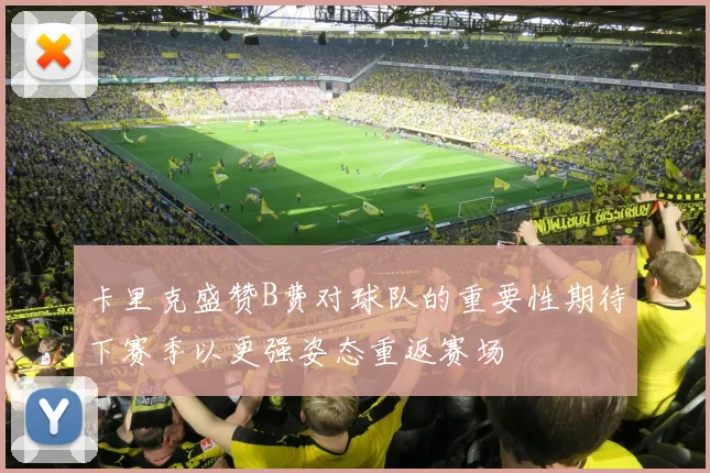 卡里克盛赞B费对球队的重要性期待下赛季以更强姿态重返赛场